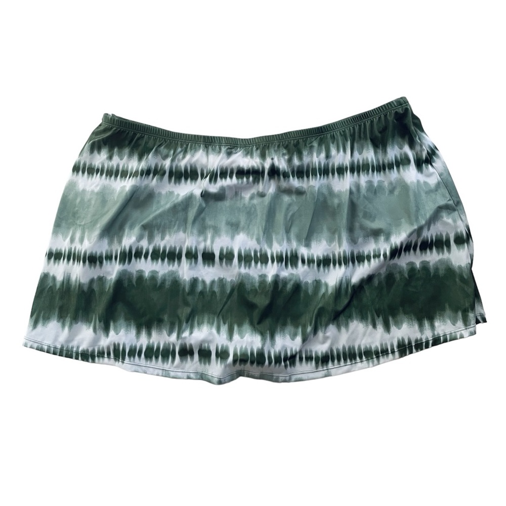 Swim By Cacique Tankini Top and bottom set Green Tie Dye Print Size 30/32 - Picture 10 of 16
